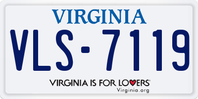 VA license plate VLS7119