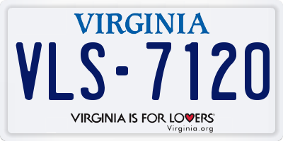 VA license plate VLS7120