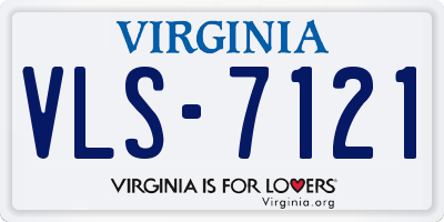 VA license plate VLS7121