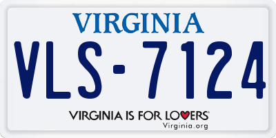 VA license plate VLS7124