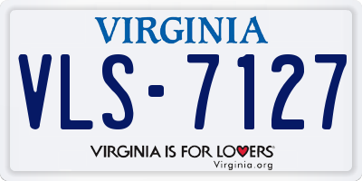 VA license plate VLS7127