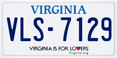 VA license plate VLS7129
