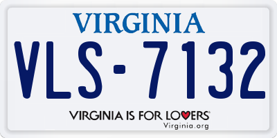 VA license plate VLS7132