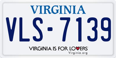 VA license plate VLS7139