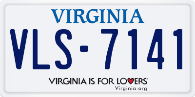 VA license plate VLS7141
