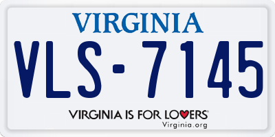 VA license plate VLS7145