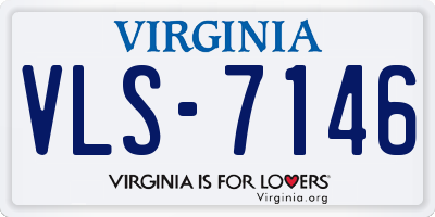 VA license plate VLS7146