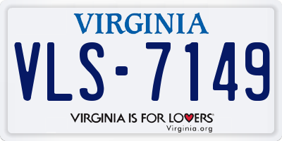 VA license plate VLS7149