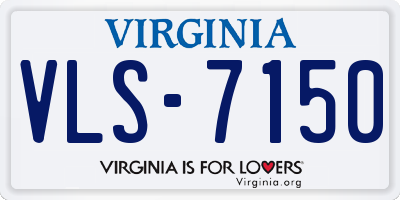VA license plate VLS7150