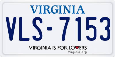VA license plate VLS7153