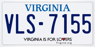 VA license plate VLS7155