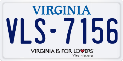 VA license plate VLS7156