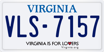 VA license plate VLS7157