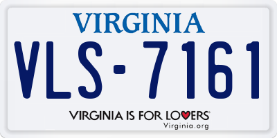 VA license plate VLS7161