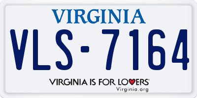 VA license plate VLS7164