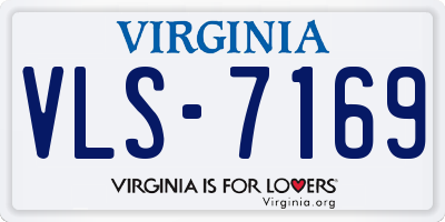 VA license plate VLS7169