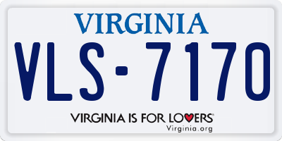 VA license plate VLS7170