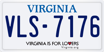 VA license plate VLS7176