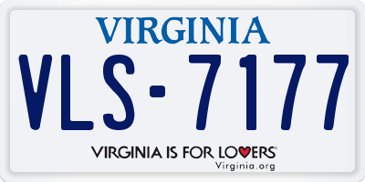 VA license plate VLS7177