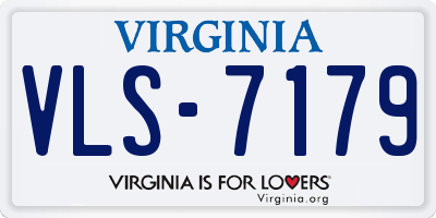 VA license plate VLS7179