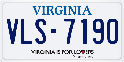 VA license plate VLS7190