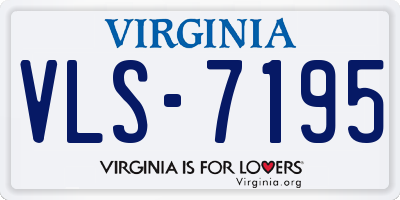 VA license plate VLS7195