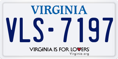 VA license plate VLS7197