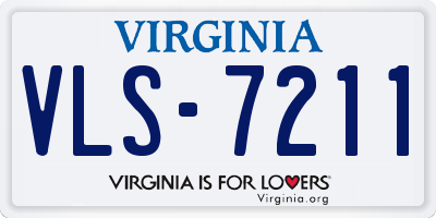 VA license plate VLS7211