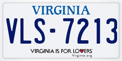 VA license plate VLS7213