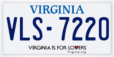 VA license plate VLS7220