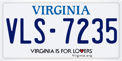 VA license plate VLS7235