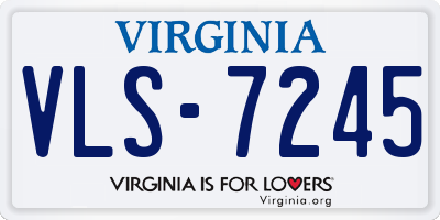 VA license plate VLS7245