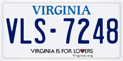 VA license plate VLS7248