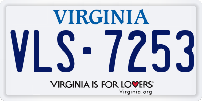 VA license plate VLS7253
