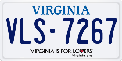VA license plate VLS7267