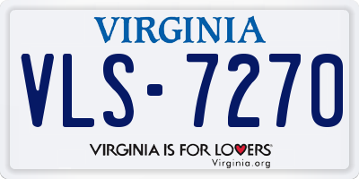 VA license plate VLS7270