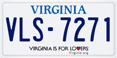 VA license plate VLS7271