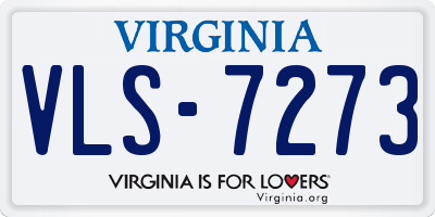 VA license plate VLS7273