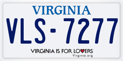 VA license plate VLS7277