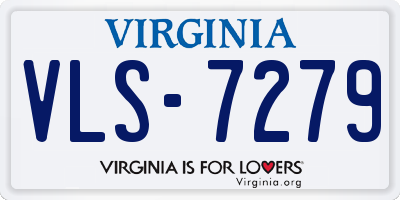 VA license plate VLS7279