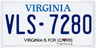 VA license plate VLS7280