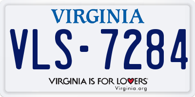 VA license plate VLS7284