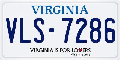 VA license plate VLS7286