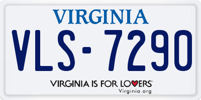 VA license plate VLS7290