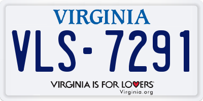 VA license plate VLS7291