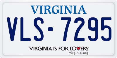 VA license plate VLS7295