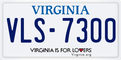 VA license plate VLS7300