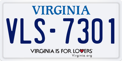 VA license plate VLS7301