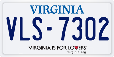 VA license plate VLS7302