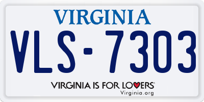 VA license plate VLS7303